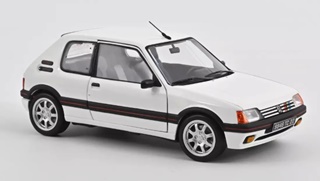 PEUGEOT 205 GTI 1.9 BLANCHE 1989 1/18