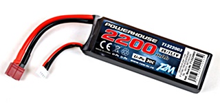 ACCU LIPO 3S 11.1V 2200MAH DEAN