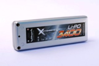 ACCU LIPO  7.4V 3400mA 2S 30C