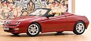 ALFA SPIDER 1999 ROUGE METAL 1/18