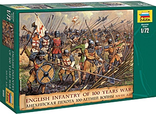 ANGLETERRE INFANTERIE GUERRE DE 100 ANS 1/72