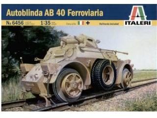 ITALIE AUTOBLINDA AB 40 FERROVIERE 1/35