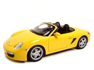 PORSCHE BOXSTER S CABRIOLET JAUNE 1/18