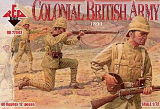 ANGLETERRE ARMEE COLONIALE 1890 1/72
