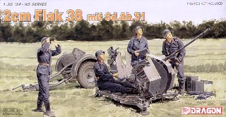 ALLEMAGNE FLAK 38 + 4 SOLDATS 1/35