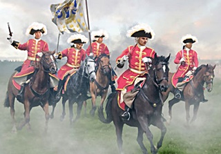 FRANCE GENDARMES A CHEVAL GUERRE DE SUCCESSION 1701-1714 1/72