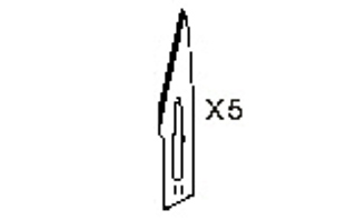 JEU DE 5 LAMES DE SCALPEL