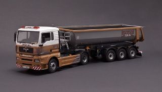 MAN TGA + REMORQUE BENNE 1/24