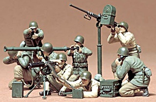 USA MITRAILLEURS ET MORTIERS INFANTERIE 1/35