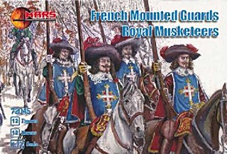 FRANCE MOUSQUETAIRES A CHEVAL 1/72