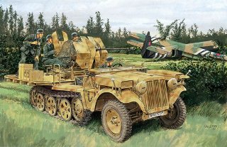 ALLEMAGNE SDKFZ 10/5 FLAK 38 1/35