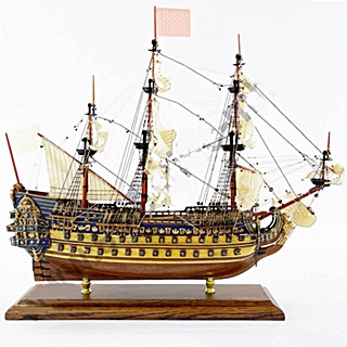 (3)  VAISSEAU DE LIGNE SOLEIL ROYAL MONTE 1/145