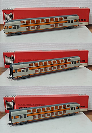 VOITURE 2 NIVEAUX RAME 3 ELEMENTS SNCF 1/87