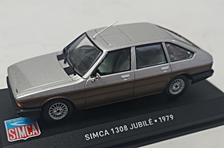 SIMCA 1308 JUBILE BICOLORE ARGENT 1979 1/43