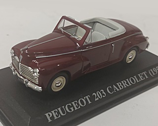 PEUGEOT 203 CABRIOLET 1953 1/43