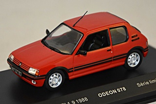 PEUGEOT 205 GTI 1.9  ROUGE 1/43
