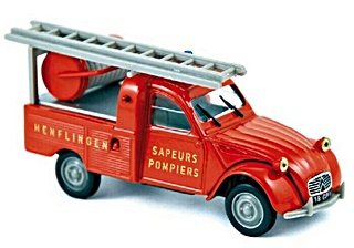 CITROËN 2CV PICK UP POMPIERS 1/43