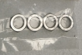 4 ECROUS HEXA DE ROUES HOBAO 1/8