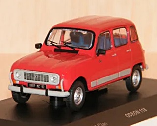 RENAULT 4L CLAN ROUGE 1/43