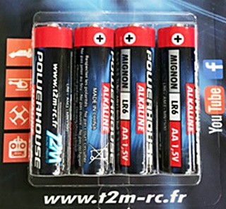 4 PILES AA ALCALINE 1,5V