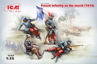 FRANCE CHAUFFEUR TAXI ET 3 SOLDATS 1914 1/35