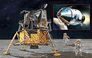 APOLLO 11 COLUMBIA+EAGLE ATTERRISSAGE 1/72