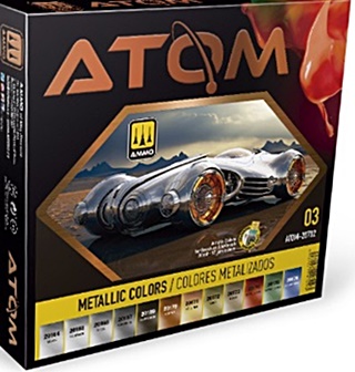 MIG SET 12 ATOM METAL 20ml ACRYLIQUE