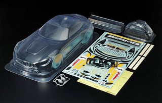 CARROSSERIE TRANSPARENTE MERCEDES AMG GT 1/10