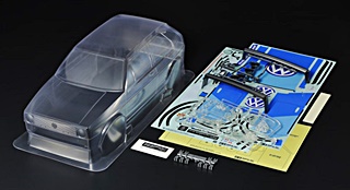 CARROSSERIE TRANSPARENTE GOLF GTI 1/10