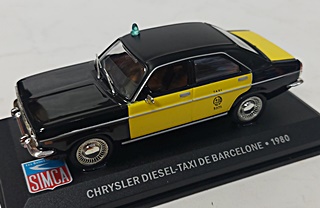 CHRYSLER 2L DIESEL TAXI DE BARCELONE 1/43