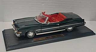 CADILLAC ELDORADO CABRIOLET VERTE 1973 1/18