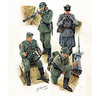 ALLEMAGNE EQUIPAGE DE SDKFZ 251 1/35