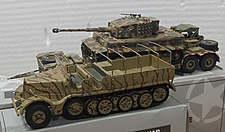 ALLEMAGNE FAMO + REMORQUE + TIGER E 1943 1/43
