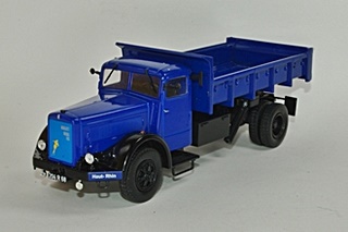 BERLIET GDM 10W BENNE BLEU 1/43
