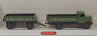 HENSCHEL HS 100 CHARBON + REMORQUE 1/87