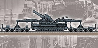 ALLEMAGNE CANON FERROVIAIRE KARL 1/72