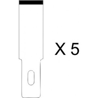 5 LAMES DE SCALPEL DROITES 90 LARGES