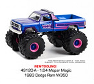 DODGE RAM BLEUE MONSTER 1983 1/64