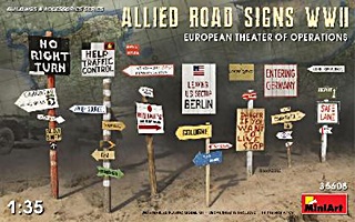 USA ET ALLIES PANNEAUX ROUTIERS EUROPE 1/35