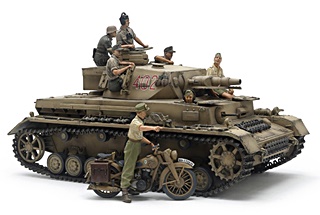 ALLEMAGNE PANZER IV SERIE F ET MOTO 1/35
