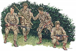 USA PARACHUTISTES WWII 1944 1/35