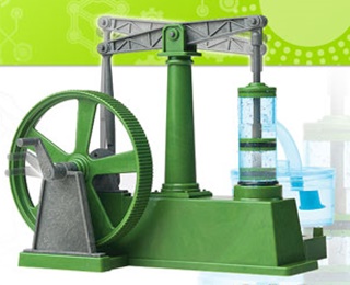 MOTEUR POMPE A EAU 19EME SIECLE