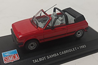 TALBOT SAMBA CABRIOLET 1983 1/43