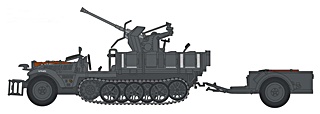 ALLEMAGNE SDKFZ 10/4 ET FLAK 30 1/35
