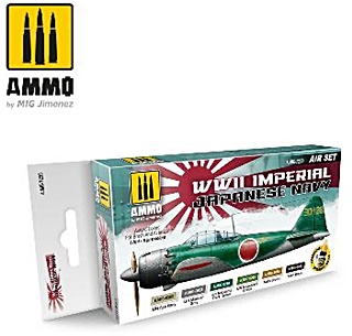 MIG SET AVIONS JAPONAIS WWII 6 COULEURS 17ml ACRYLIQUE