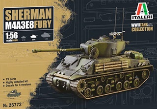 - 1/56 USA SHERMAN M4A3 E8 FURY