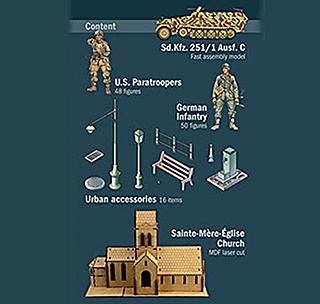 USA OPERATION ST MERE L'EGLISE 1/72