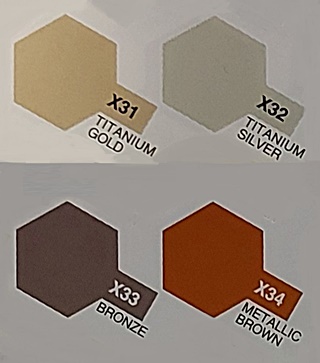 TAMIYA  X31  X34 10ml ACRYLIQUE
